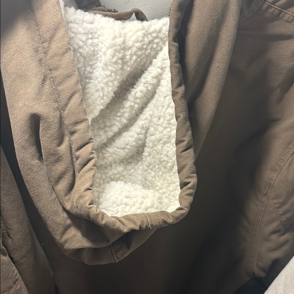 BRAND NEW Men's Brown Sherpa-Lined Jacket - Picture 7 of 8